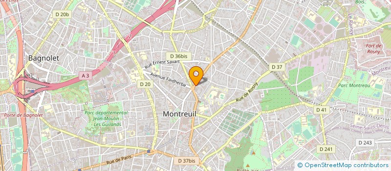 localisation de l'entreprise VALERIA SARL à MONTREUIL