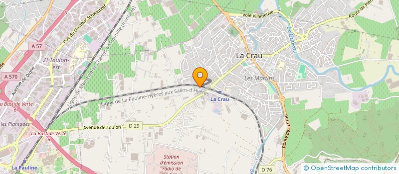 localisation de l'entreprise VALERIAN PROJECT  LA CRAU