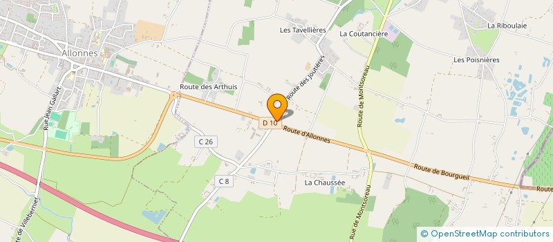 localisation de l'entreprise VALERIANE à BRAIN-SUR-ALLONNES