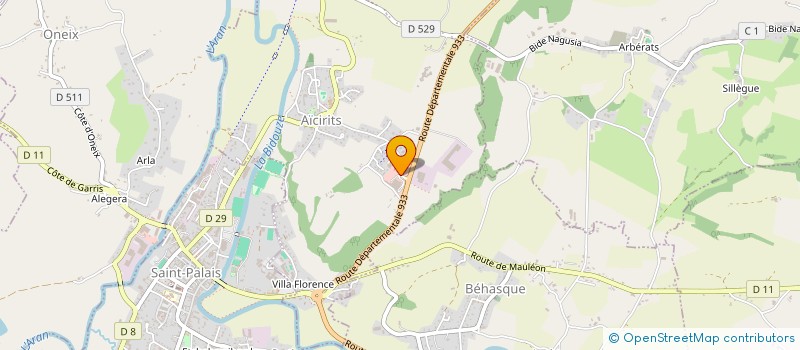 localisation de l'entreprise VALERIE  AICIRITS-CAMOU-SUHAST