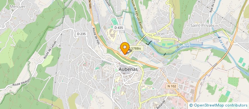 localisation de l'entreprise VALERIE à AUBENAS