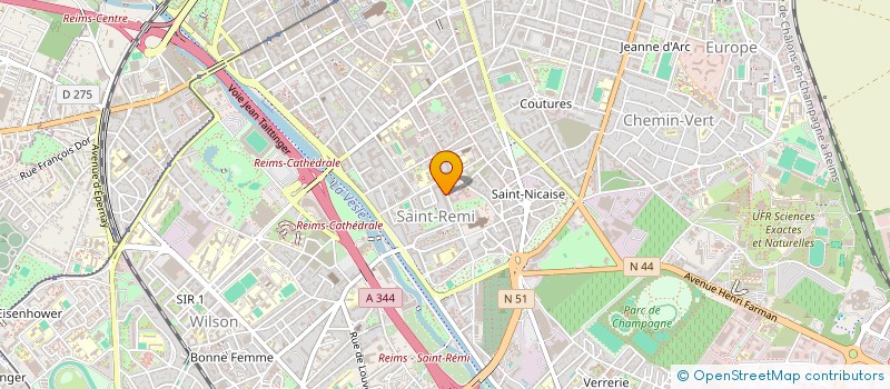 localisation de l'entreprise VALERIE ANNE STEPHANE  REIMS