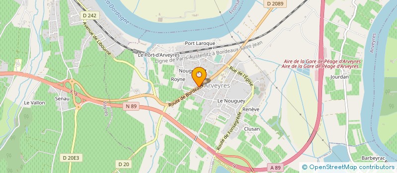 localisation de l'entreprise VALERIE ARPIN HOLDING à LIBOURNE