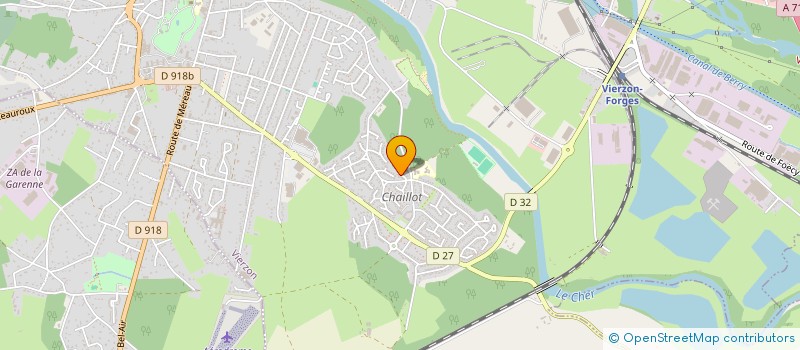 localisation de l'entreprise VALERIE BEAUMELLE CREATION à VIERZON