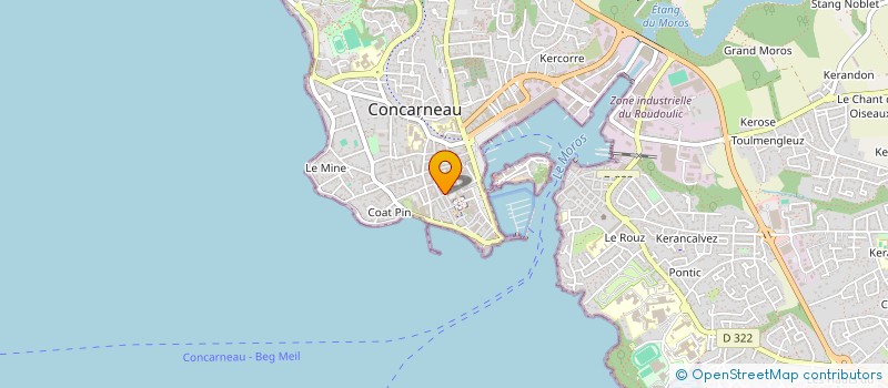 localisation de l'entreprise VALERIE COCAUD à CONCARNEAU