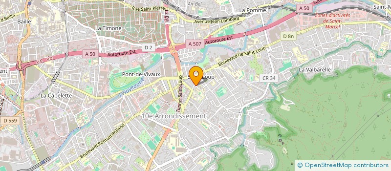 localisation de l'entreprise VALERIE COIFFURE à MARSEILLE