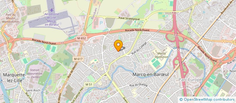 localisation de l'entreprise VALERIE DEGROOTE à MARCQ-EN-BARŒUL
