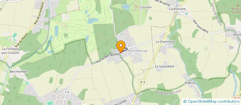 localisation de l'entreprise VALERIE ET CHARLES-ANDRE VARRET-DURIEUX  COURSON-MONTELOUP