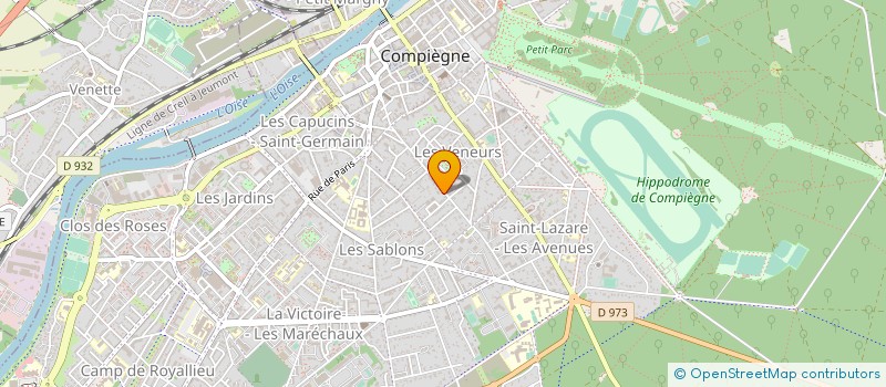 localisation de l'entreprise VALERIE JAMINON, DOROTHEE BERLAIMONT, LIONEL PIRES ET ARNAUD JOUBERT, NOTAIRES ASSOCIES  COMPIEGNE