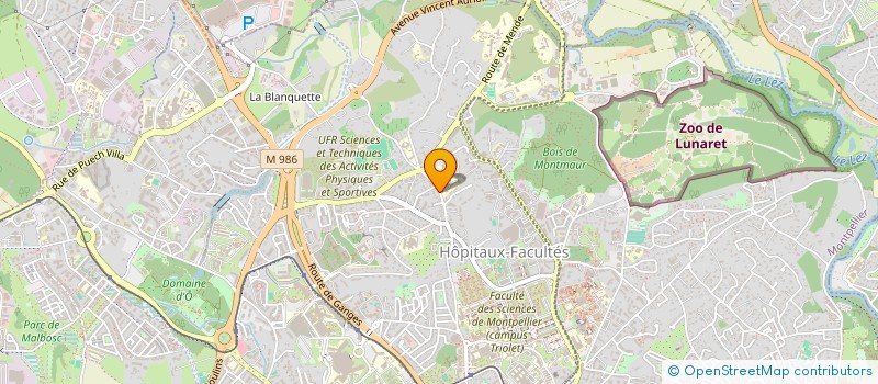 localisation de l'entreprise VALERIE LAQUERBE à MONTPELLIER
