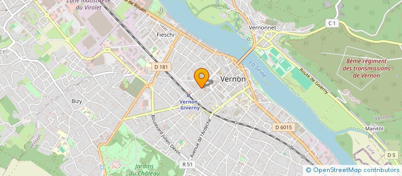 localisation de l'entreprise VALERIE LEMAITRE-NICOLAS à VERNON