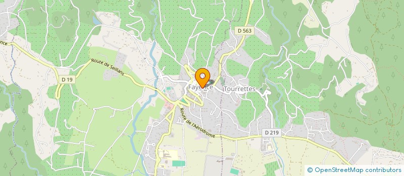 localisation de l'entreprise VALERIE THERY THERAPIE à FAYENCE