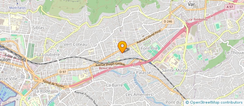localisation de l'entreprise VALERIE TRAVAUX à TOULON