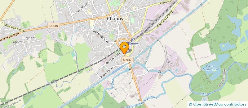 localisation de l'entreprise VALERIMMO DIFFUSION à CHAUNY