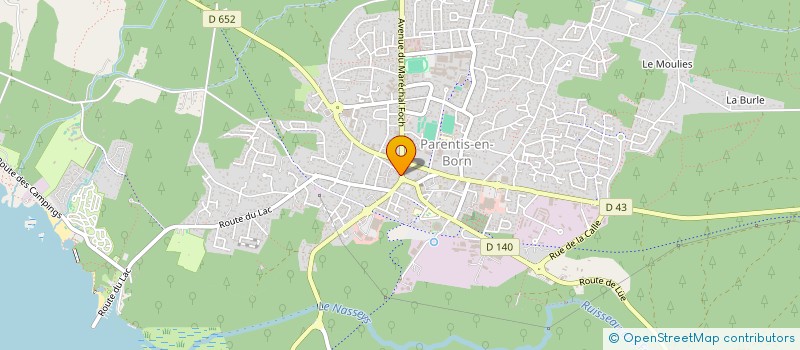 localisation de l'entreprise VALERINE  PARENTIS-EN-BORN