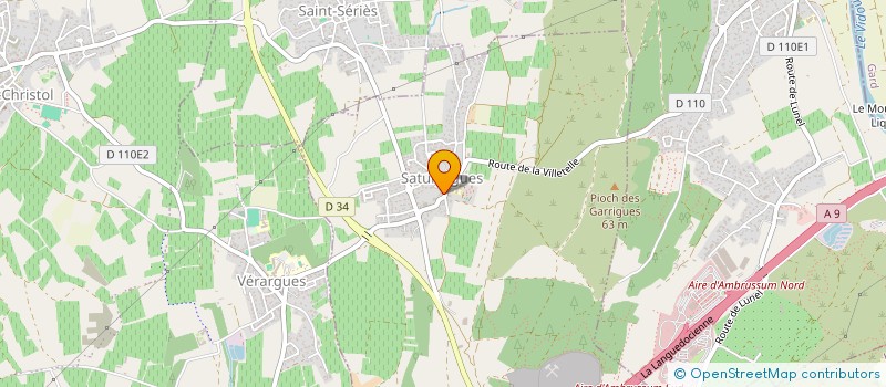 localisation de l'entreprise VALERINVEST  SATURARGUES