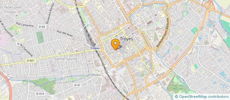 localisation de l'entreprise VALERIS à TROYES