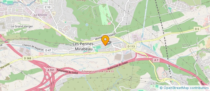 localisation de l'entreprise VALERJER à LES PENNES-MIRABEAU