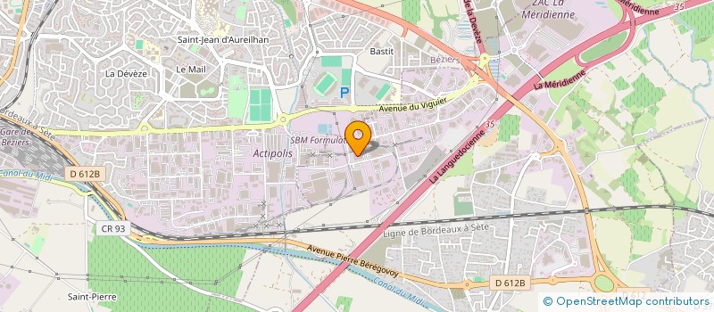 localisation de l'entreprise VALERO à VILLENEUVE-LES-BEZIERS