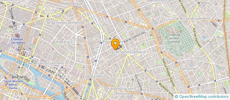 localisation de l'entreprise VALEROC à PARIS