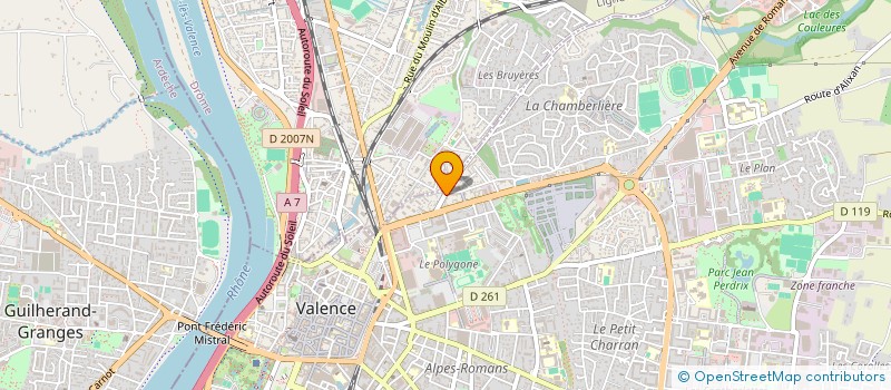 localisation de l'entreprise VALEROMA à VALENCE