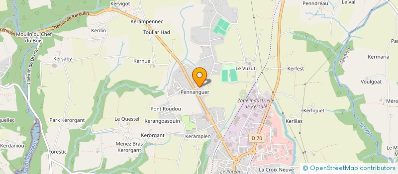 localisation de l'entreprise VALERTIN  CONCARNEAU