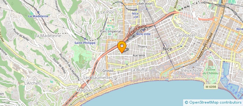 localisation de l'entreprise VALERY à NICE