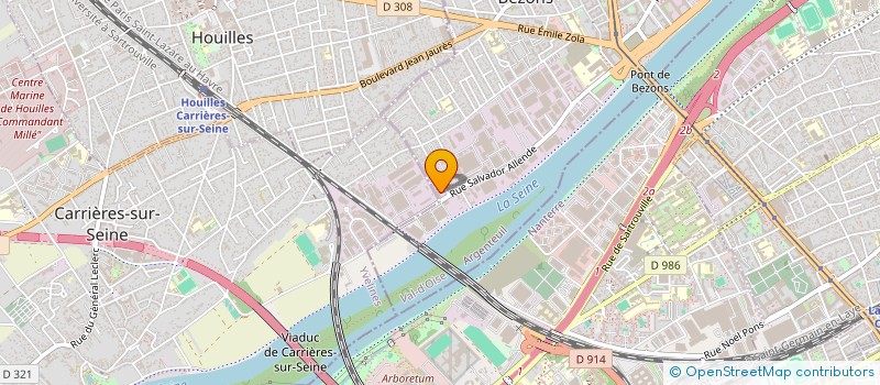 localisation de l'entreprise VALERYAN  BEZONS