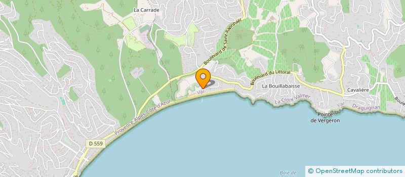 localisation de l'entreprise VALESCURE  LA CROIX-VALMER