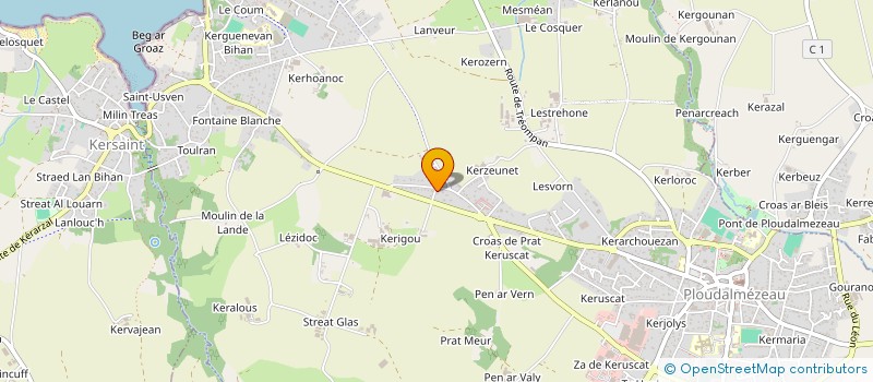 localisation de l'entreprise VALEST  PLOUDALMEZEAU