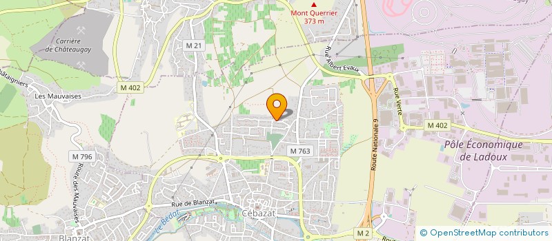 localisation de l'entreprise VALESTEPH  CEBAZAT