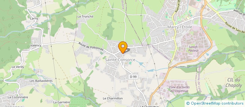 localisation de l'entreprise VALESTIA  SAINTE-CONSORCE