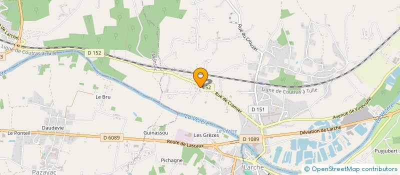 localisation de l'entreprise VALET CHARPENTE-MENUISERIE à SAINT-PANTALEON-DE-LARCHE