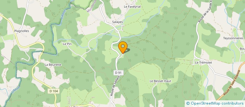 localisation de l'entreprise VALETS DE TREFLE  USSON-EN-FOREZ