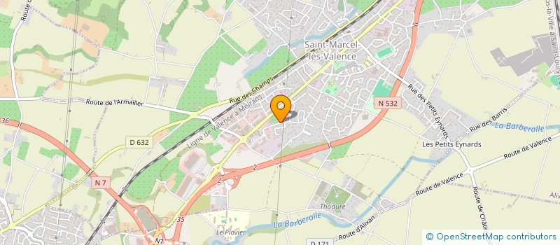 localisation de l'entreprise VALETTE  SAINT-MARCEL-LES-VALENCE