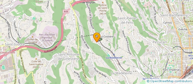 localisation de l'entreprise VALETTE 5 à NICE