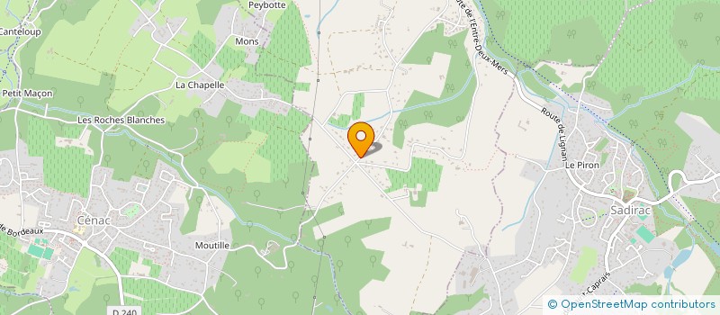 localisation de l'entreprise VALETTE CEDRIC  LIGNAN-DE-BORDEAUX