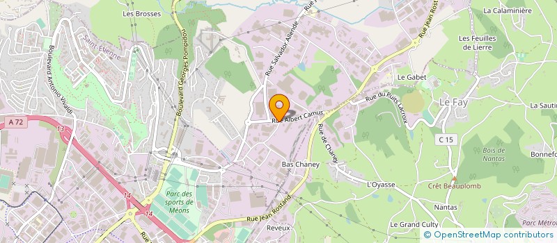 localisation de l'entreprise VALETTE ET GAURAND INDUSTRIES à LA TALAUDIERE
