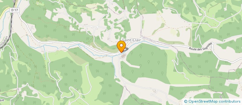 localisation de l'entreprise VALETTE FOIE GRAS à SAINT-CLAIR