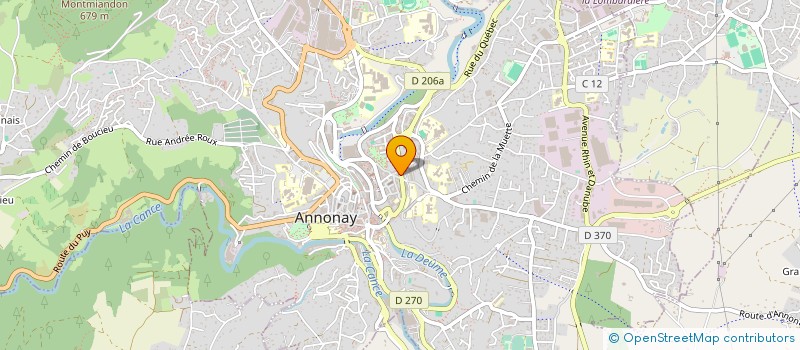 localisation de l'entreprise VALETTE SIGNALISATION à ANNONAY