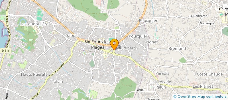 localisation de l'entreprise VALETTE-TISSIER à SIX-FOURS-LES-PLAGES