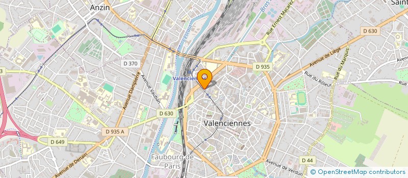 localisation de l'entreprise VALETUDES à VALENCIENNES
