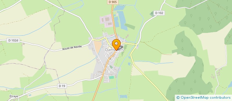 localisation de l'entreprise VALETY  DAMVILLERS