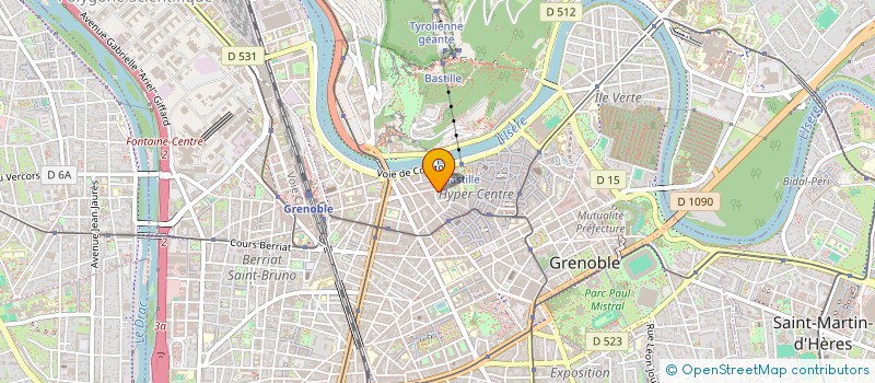 localisation de l'entreprise VALEUR D'IMAGE à GRENOBLE