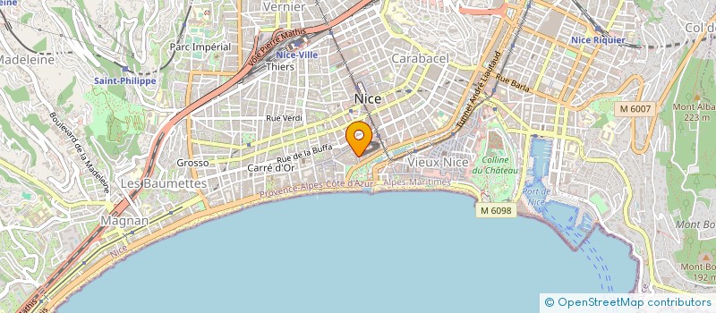 localisation de l'entreprise VALEUR ET PATRIMOINE à NICE