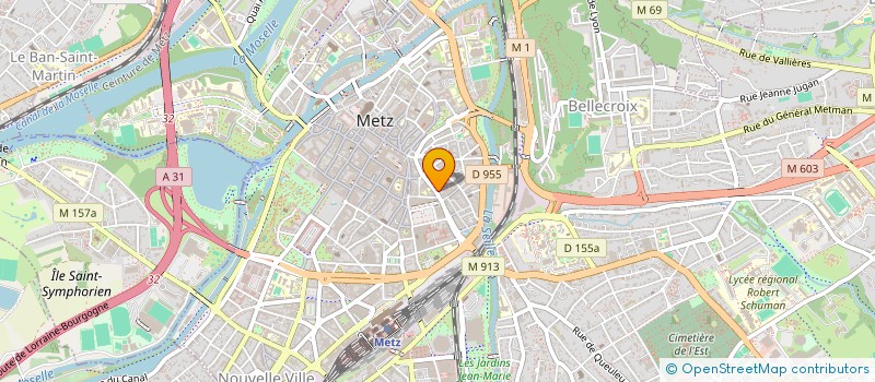 localisation de l'entreprise VALEUR-INVEST  METZ