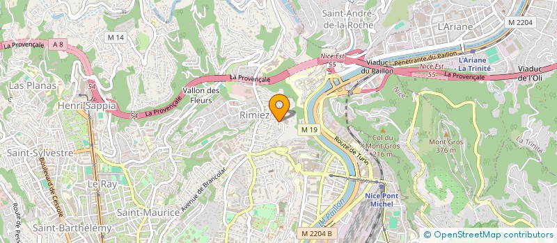 localisation de l'entreprise VALEURS  NICE