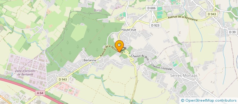 localisation de l'entreprise VALEURS DU SUD  MORLAAS