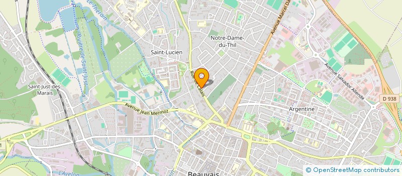 localisation de l'entreprise VALEURS ET PATRIMOINE  BEAUVAIS