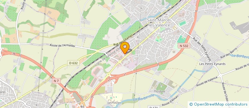 localisation de l'entreprise VALEURS ET REUSSITES à SAINT-MARCEL-LES-VALENCE